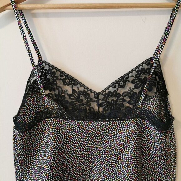 Vintage Satin and Lace Cropped Camisole polka dot - Picture 5 of 6